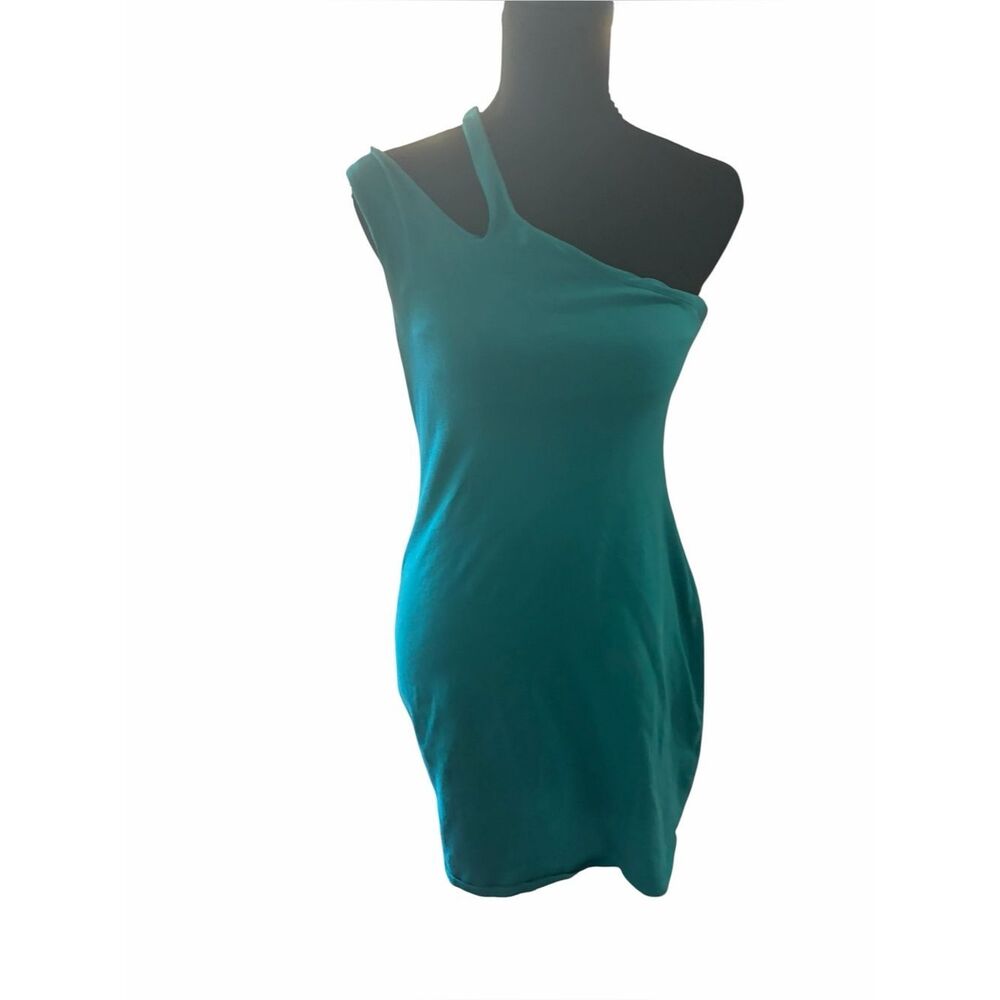 Victoria's Secret Asymmetric One-Shoulder Teal Dress